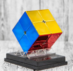 Кубик 2х2 Cyclone Boys Metallic M (Shaolin Popey) магнитный